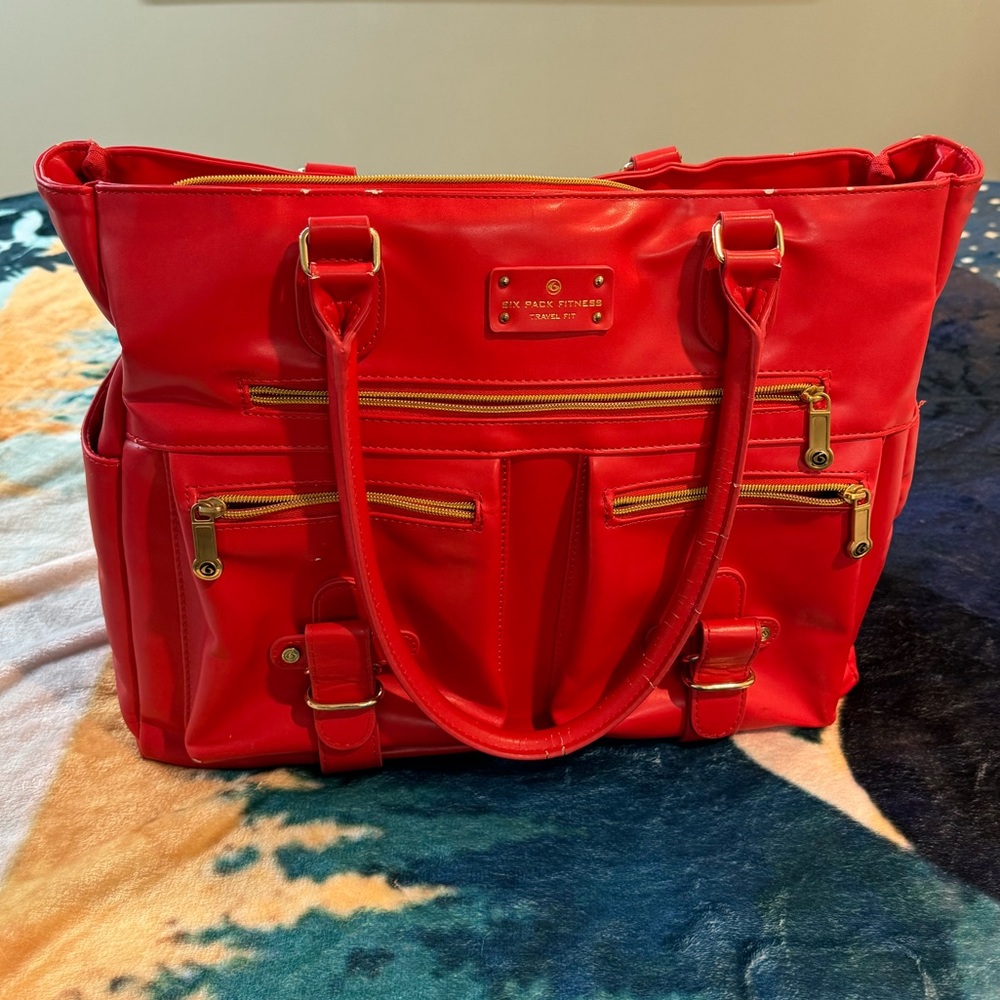 6 Pack Fitness Cooler Bag purse tote - Well loved